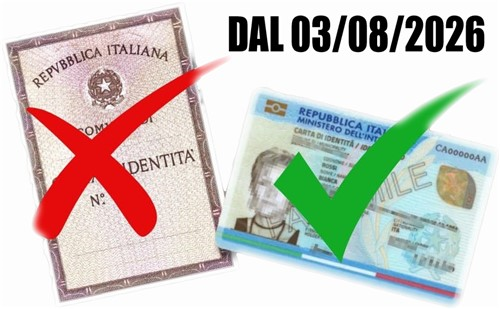 Cessazione validità carte di identità cartacee